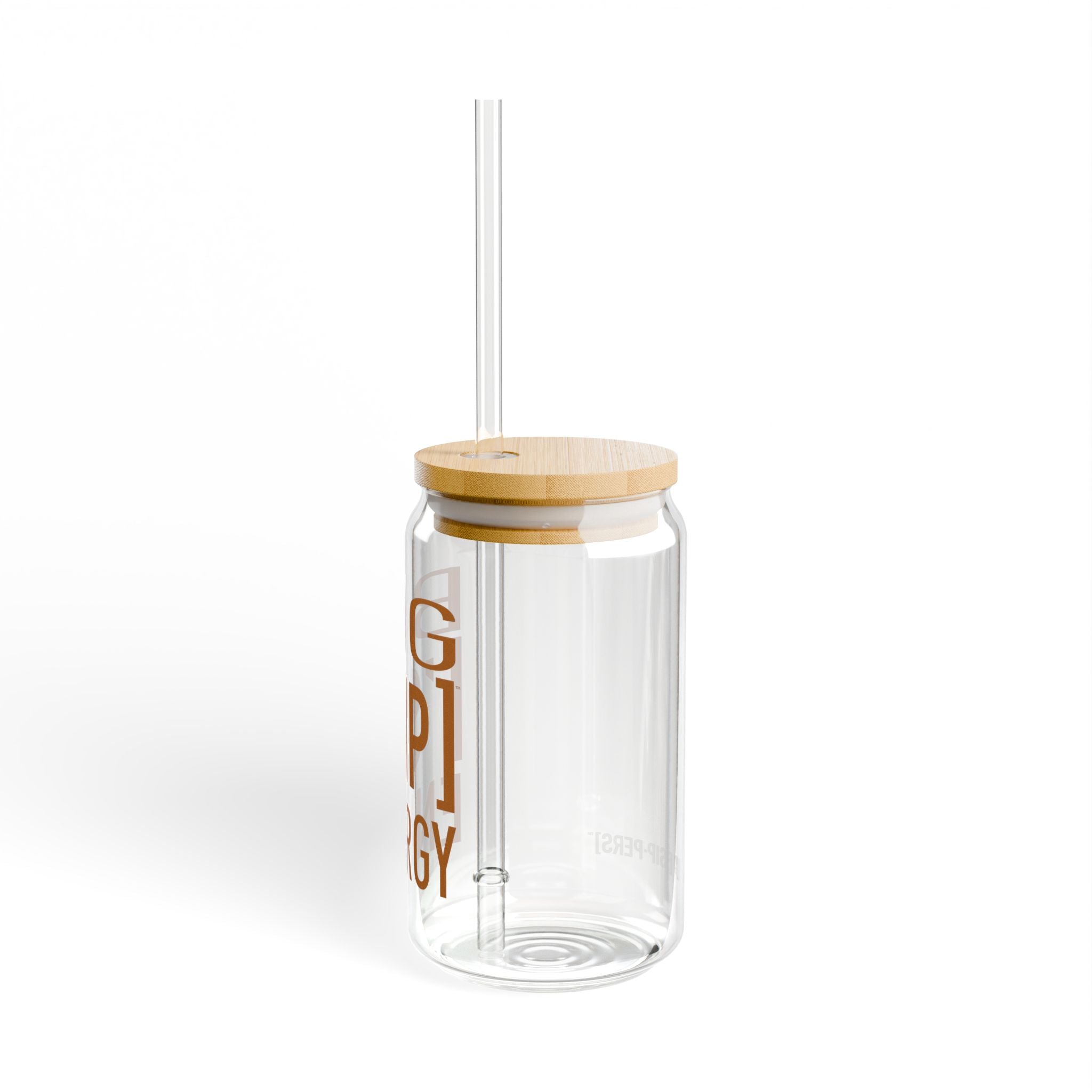 BIG ASS ['SIP] ENERGY Bamboo Lid Glass Can - ['SIP·PERS]™