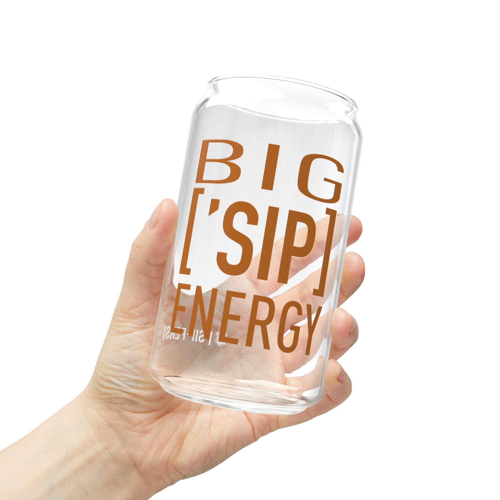 BIG ASS ['SIP] ENERGY Bamboo Lid Glass Can - ['SIP·PERS]™