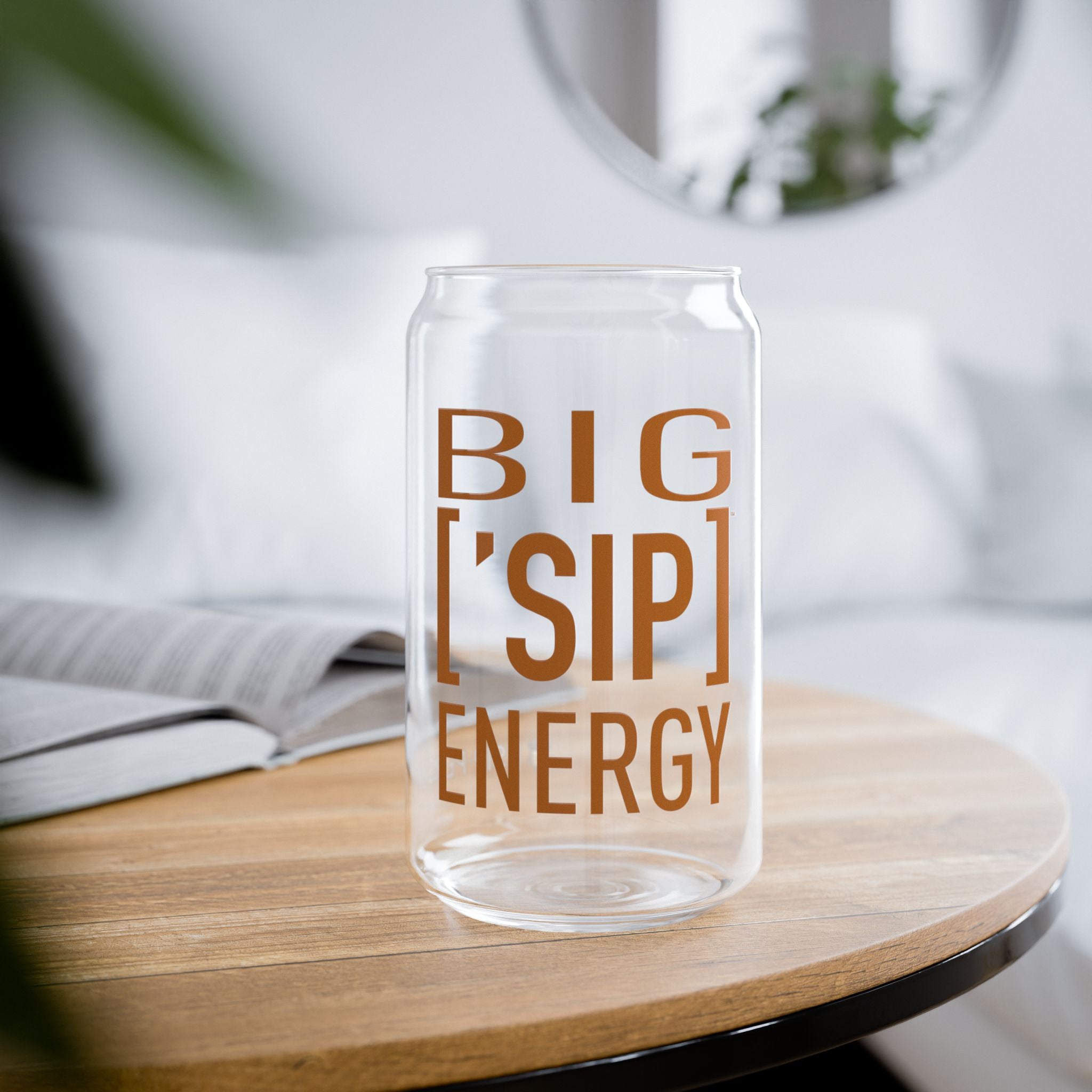 BIG ASS ['SIP] ENERGY Bamboo Lid Glass Can - ['SIP·PERS]™