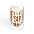 BIG ASS ['SIP] ENERGY Bamboo Lid Glass Can - ['SIP·PERS]™