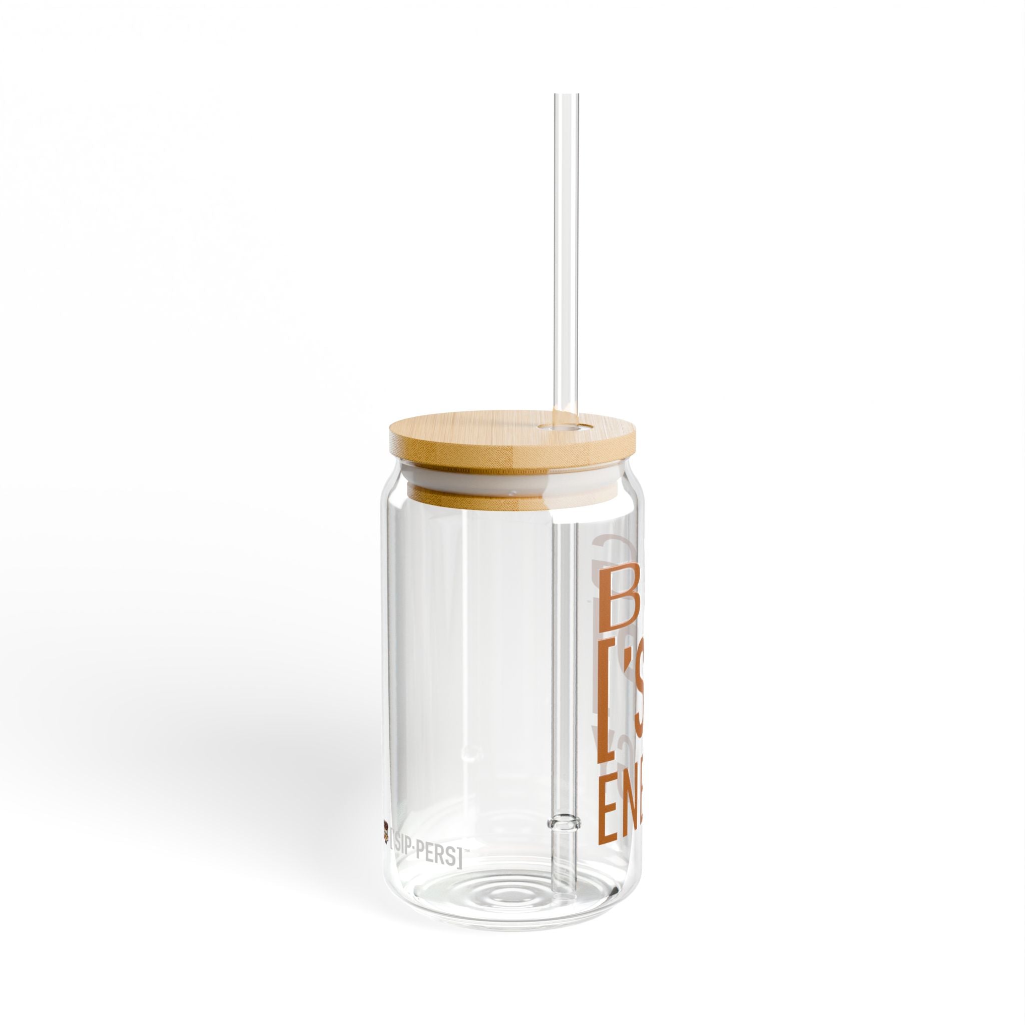 BIG ASS ['SIP] ENERGY Bamboo Lid Glass Can - ['SIP·PERS]™