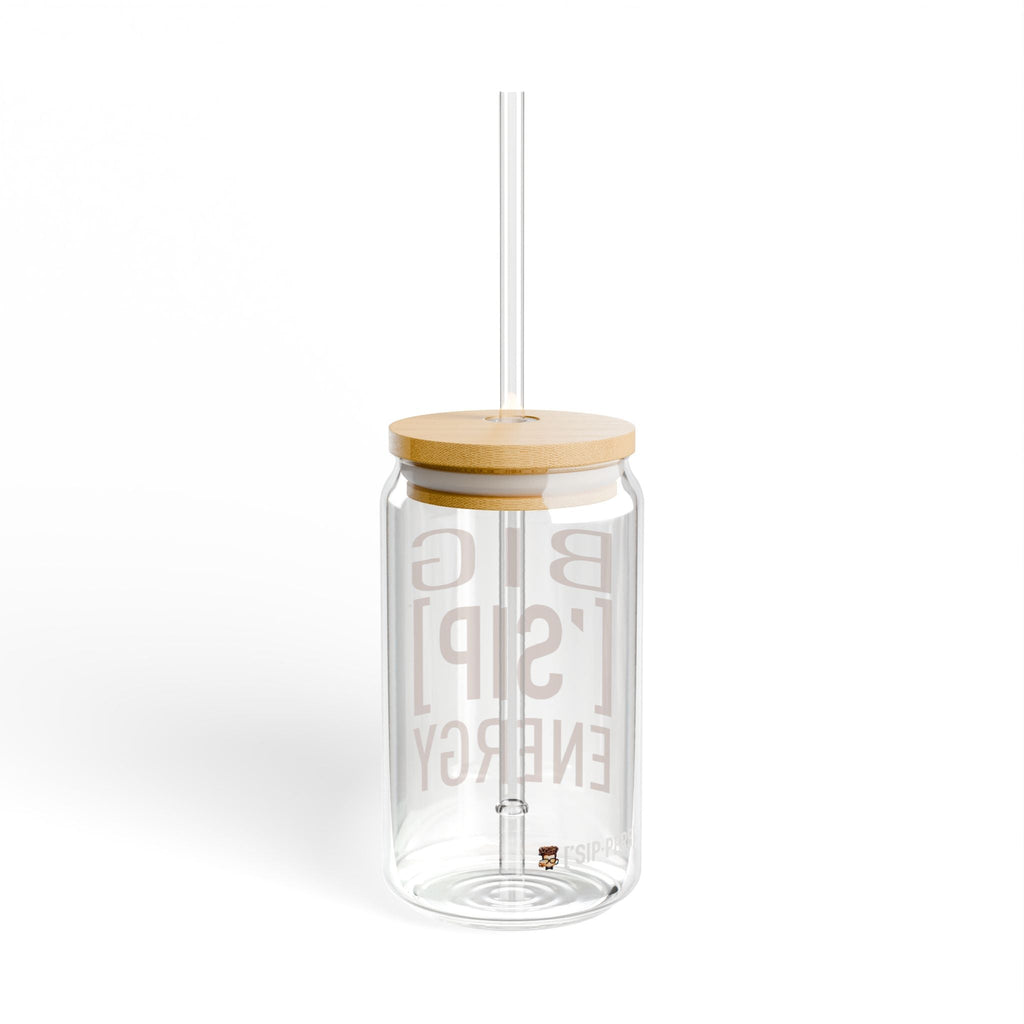 BIG ASS ['SIP] ENERGY Bamboo Lid Glass Can - ['SIP·PERS]™