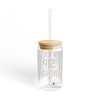 BIG ASS ['SIP] ENERGY Bamboo Lid Glass Can - ['SIP·PERS]™