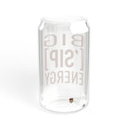 BIG ASS ['SIP] ENERGY Bamboo Lid Glass Can - ['SIP·PERS]™