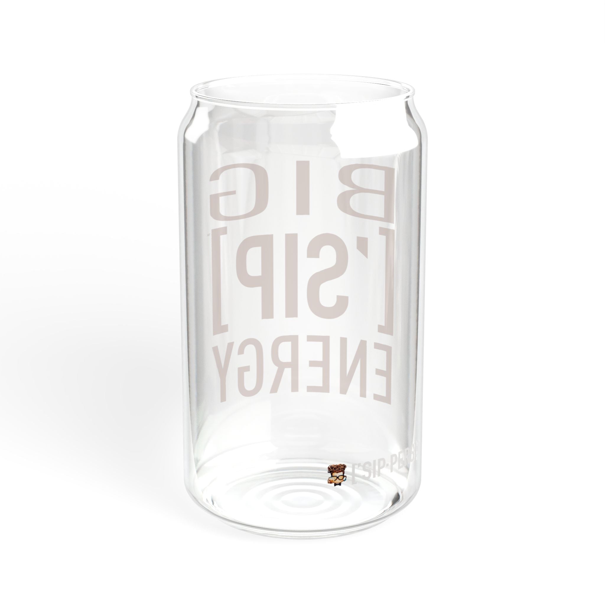 BIG ASS ['SIP] ENERGY Bamboo Lid Glass Can - ['SIP·PERS]™
