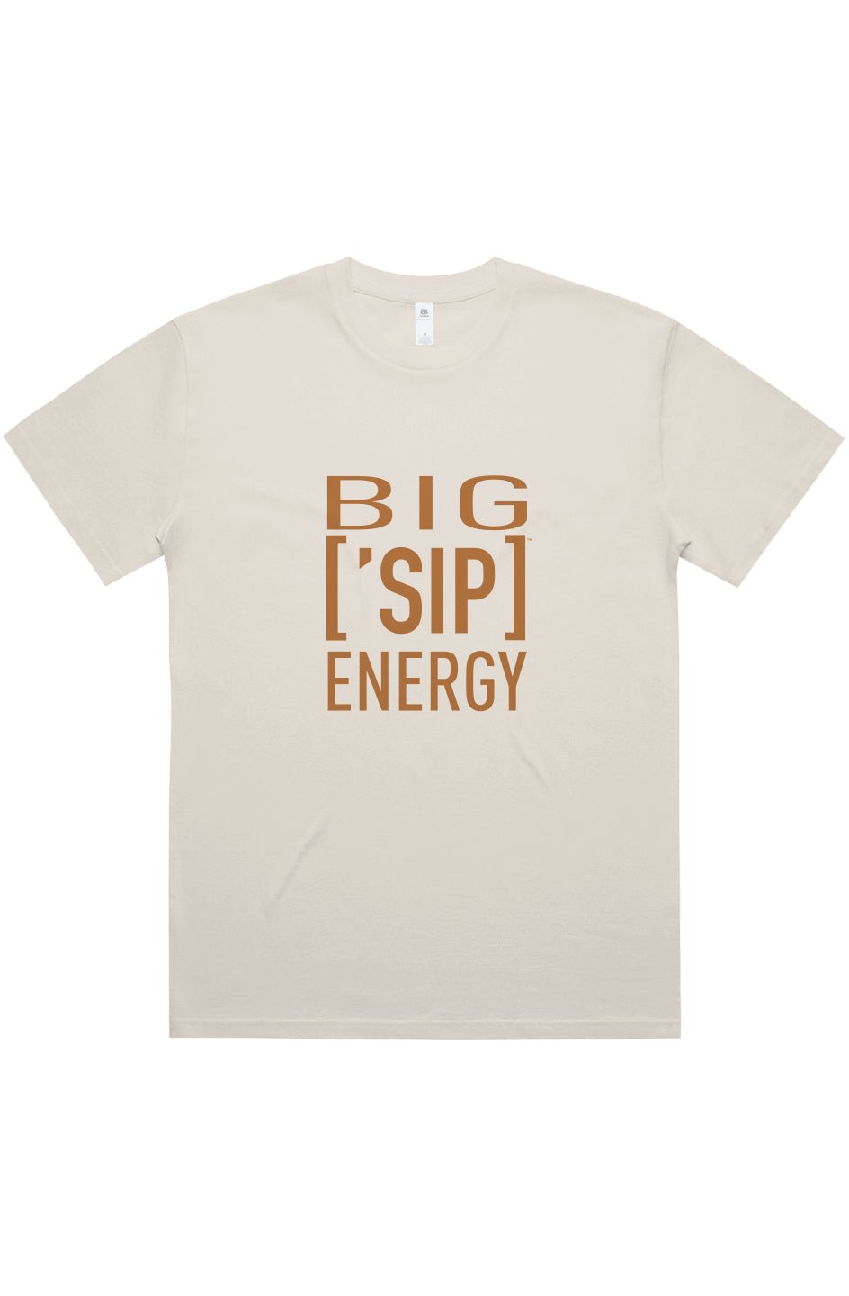BIG ASS ['SIP] ENERGY Ecru Tee - ['SIP·PERS]™