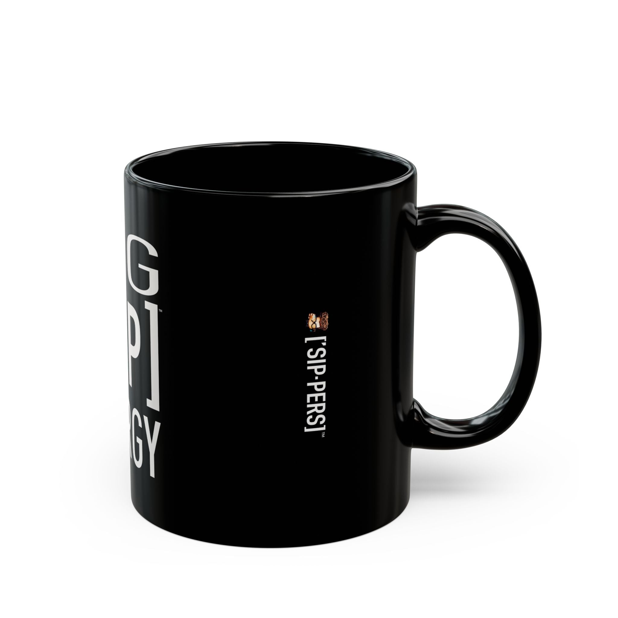 BIG ASS ['SIP] ENERGY™ Glossy Black Mug - ['SIP·PERS]™