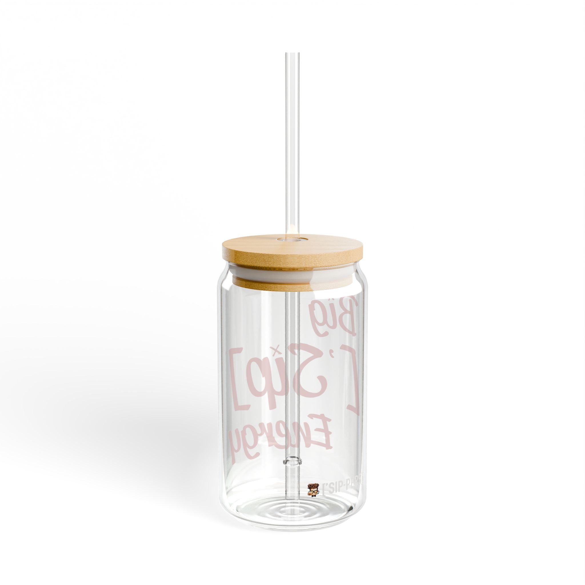 BIG FANCY ['SIP] ENERGY Bamboo Lid Glass Can - ['SIP·PERS]™