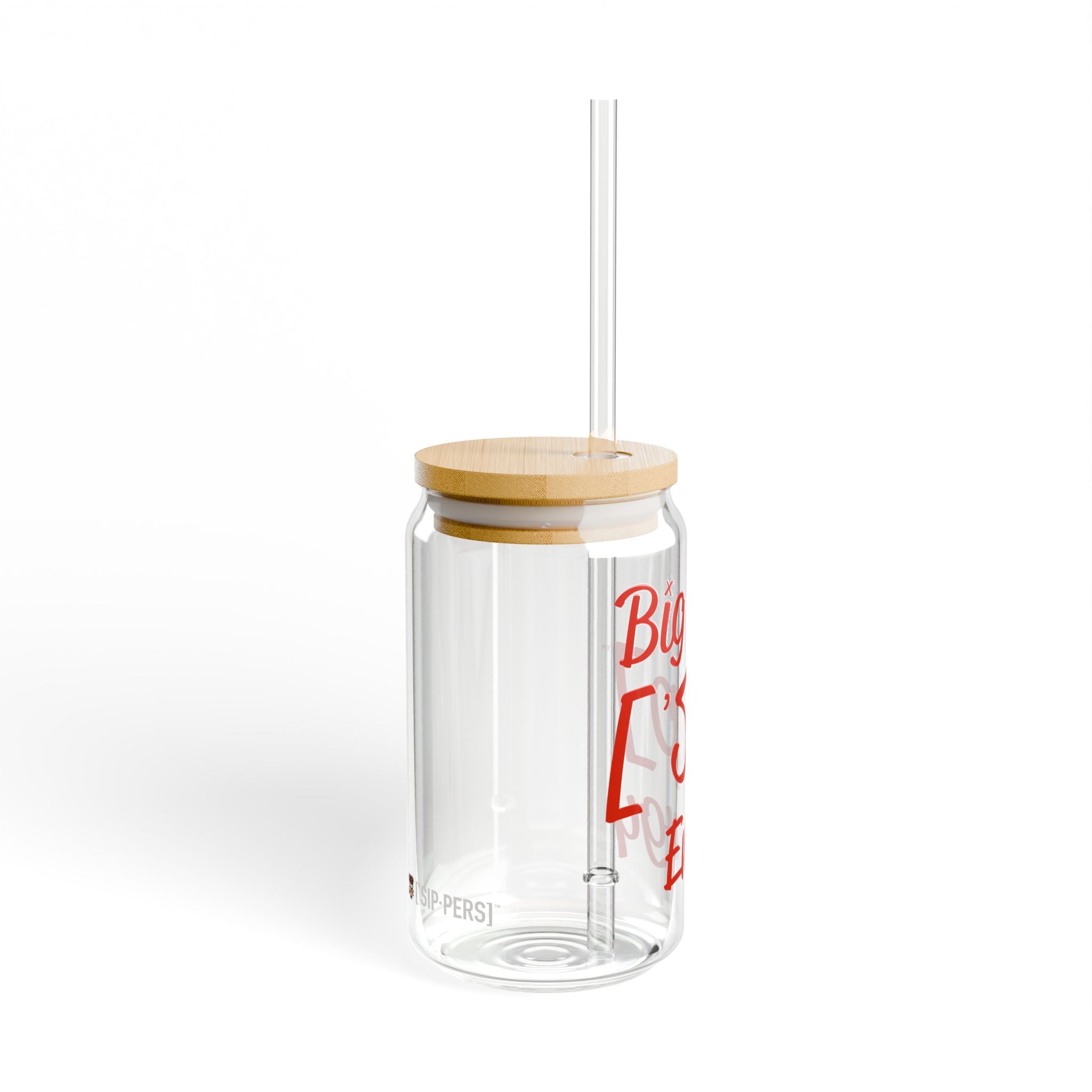 BIG FANCY ['SIP] ENERGY Bamboo Lid Glass Can - ['SIP·PERS]™