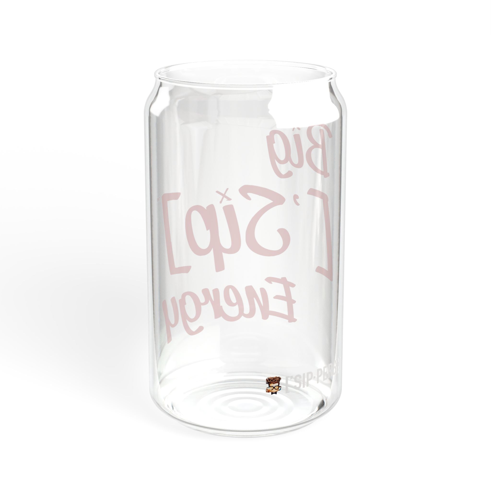BIG FANCY ['SIP] ENERGY Bamboo Lid Glass Can - ['SIP·PERS]™