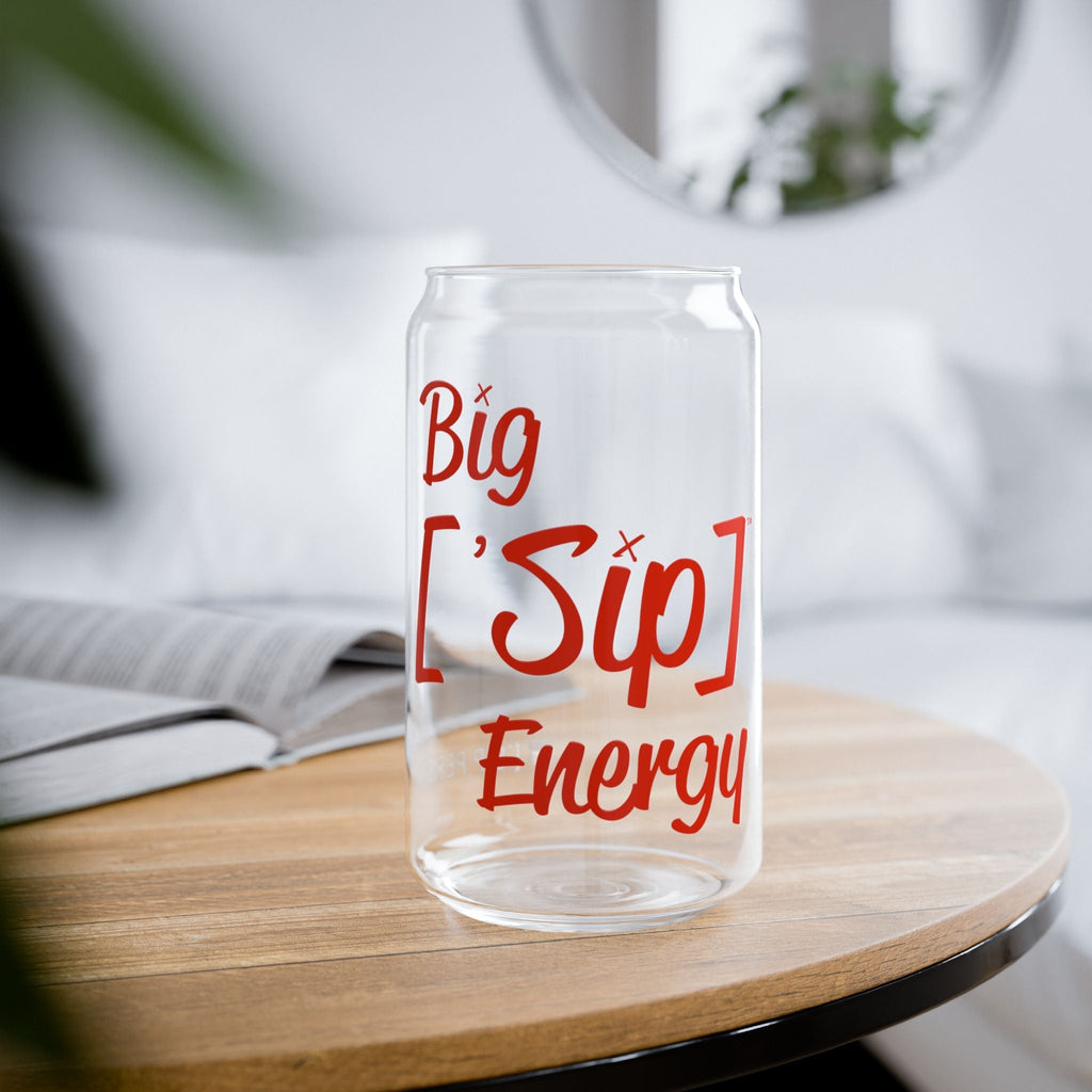 BIG FANCY ['SIP] ENERGY Bamboo Lid Glass Can - ['SIP·PERS]™