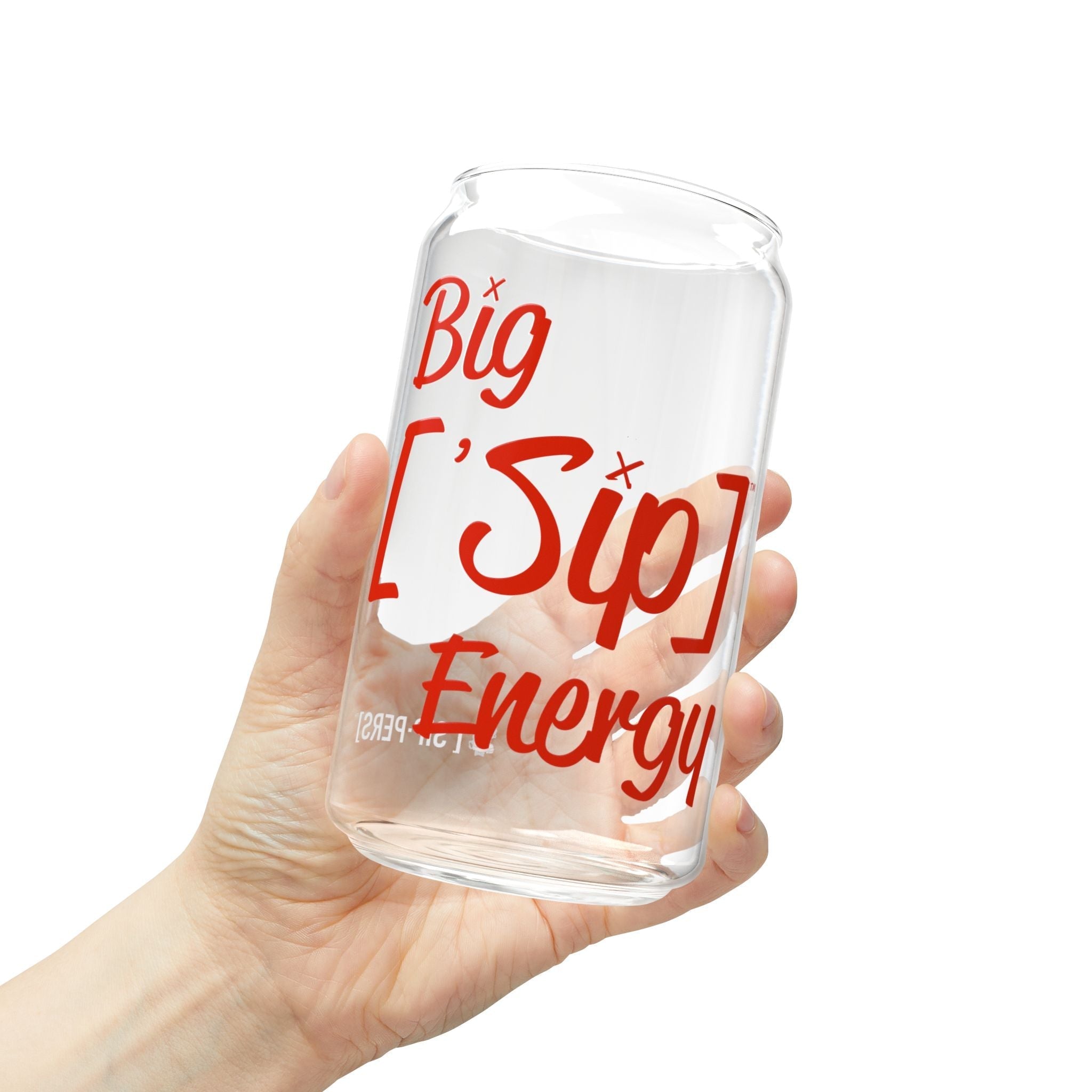 BIG FANCY ['SIP] ENERGY Bamboo Lid Glass Can - ['SIP·PERS]™