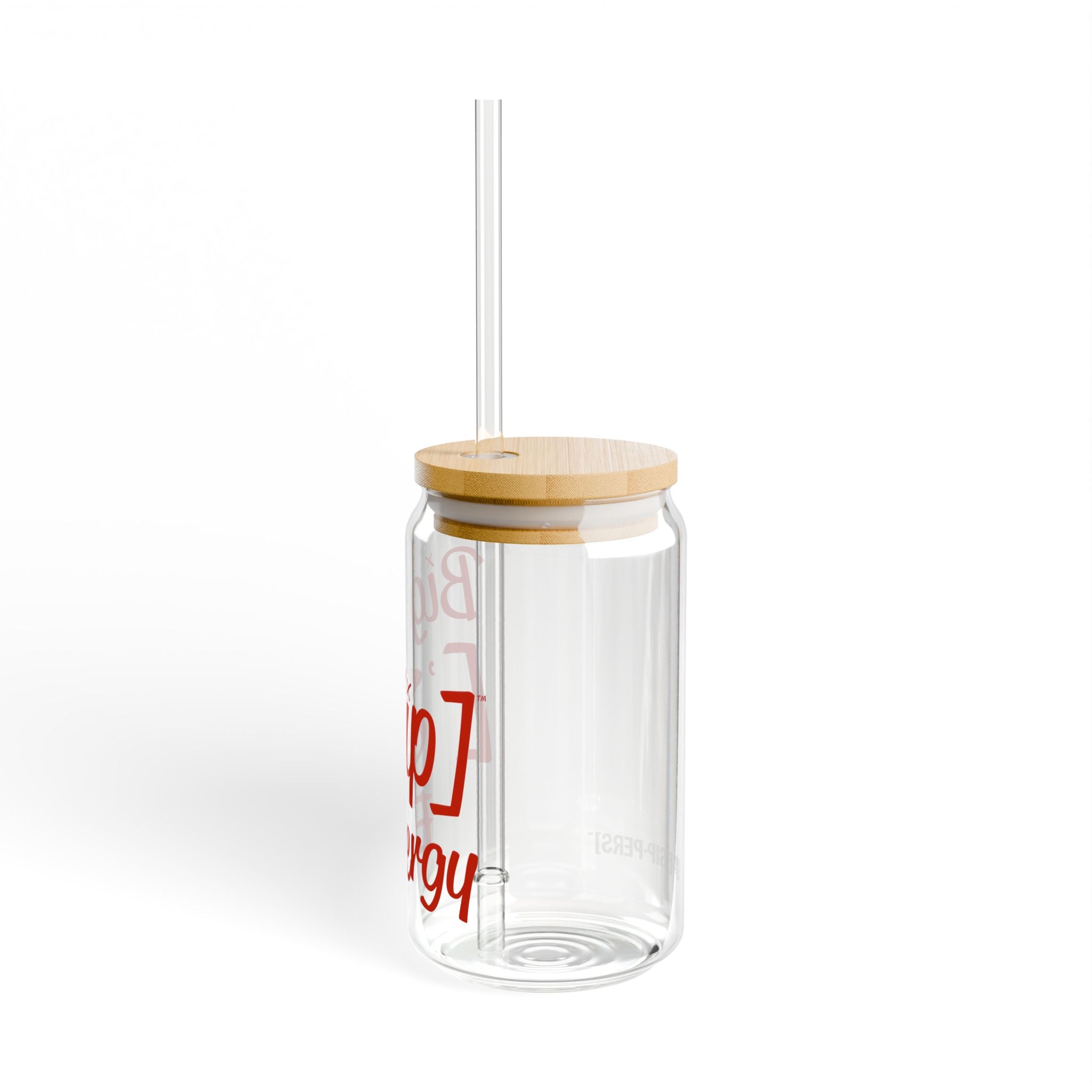 BIG FANCY ['SIP] ENERGY Bamboo Lid Glass Can - ['SIP·PERS]™