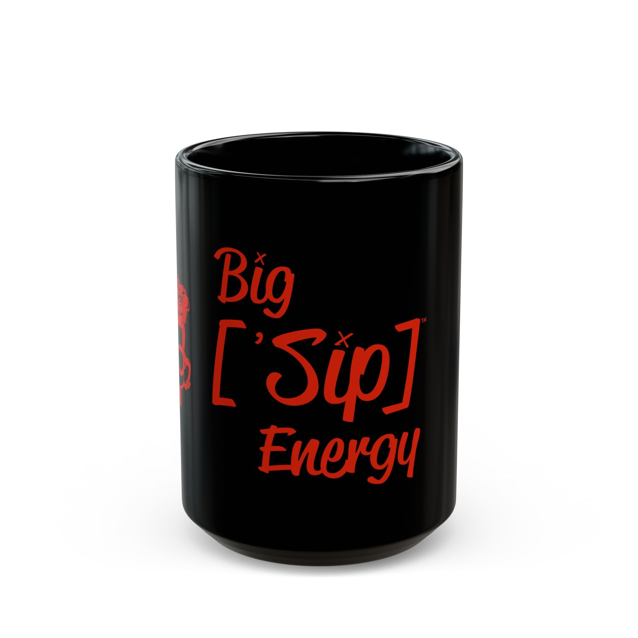 BIG FANCY ['SIP] ENERGY™ Glossy Black Mug - ['SIP·PERS]™