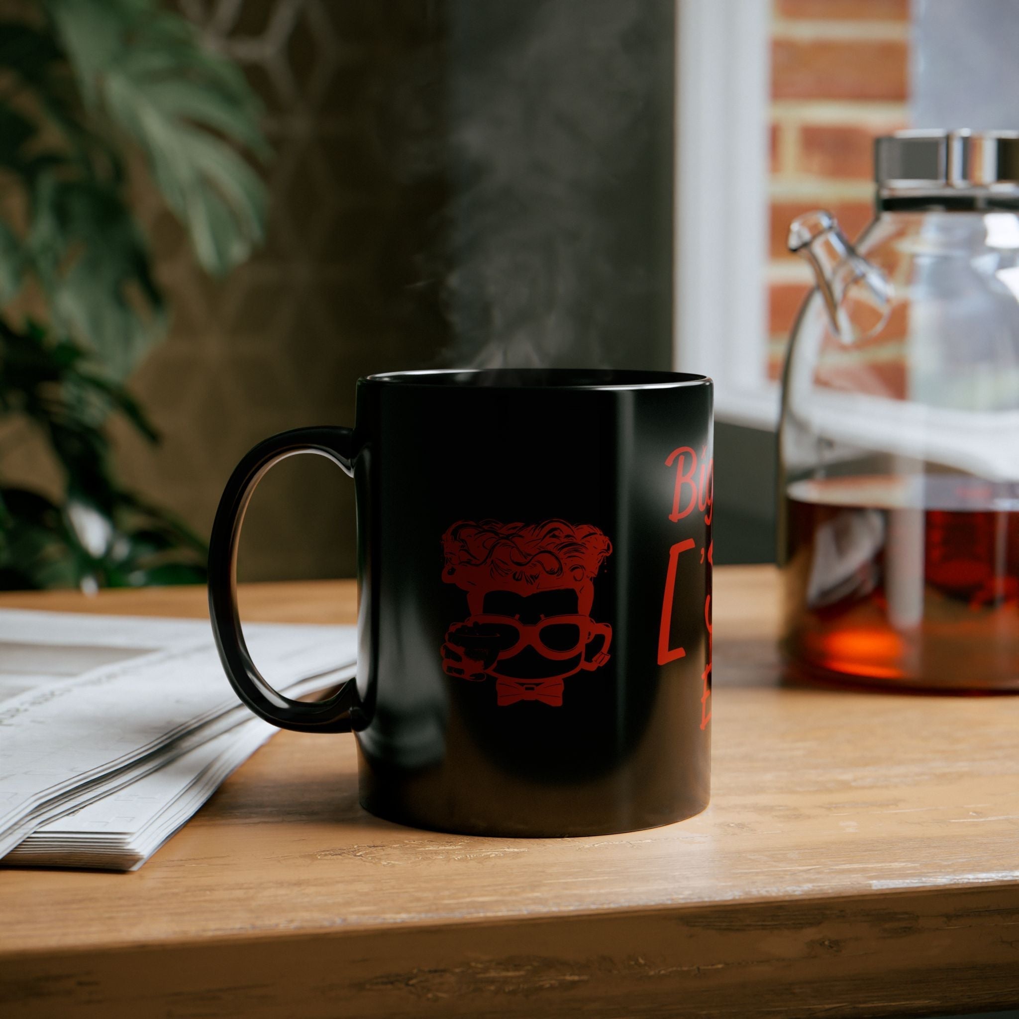 BIG FANCY ['SIP] ENERGY™ Glossy Black Mug - ['SIP·PERS]™