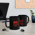 BIG FANCY ['SIP] ENERGY™ Glossy Black Mug - ['SIP·PERS]™