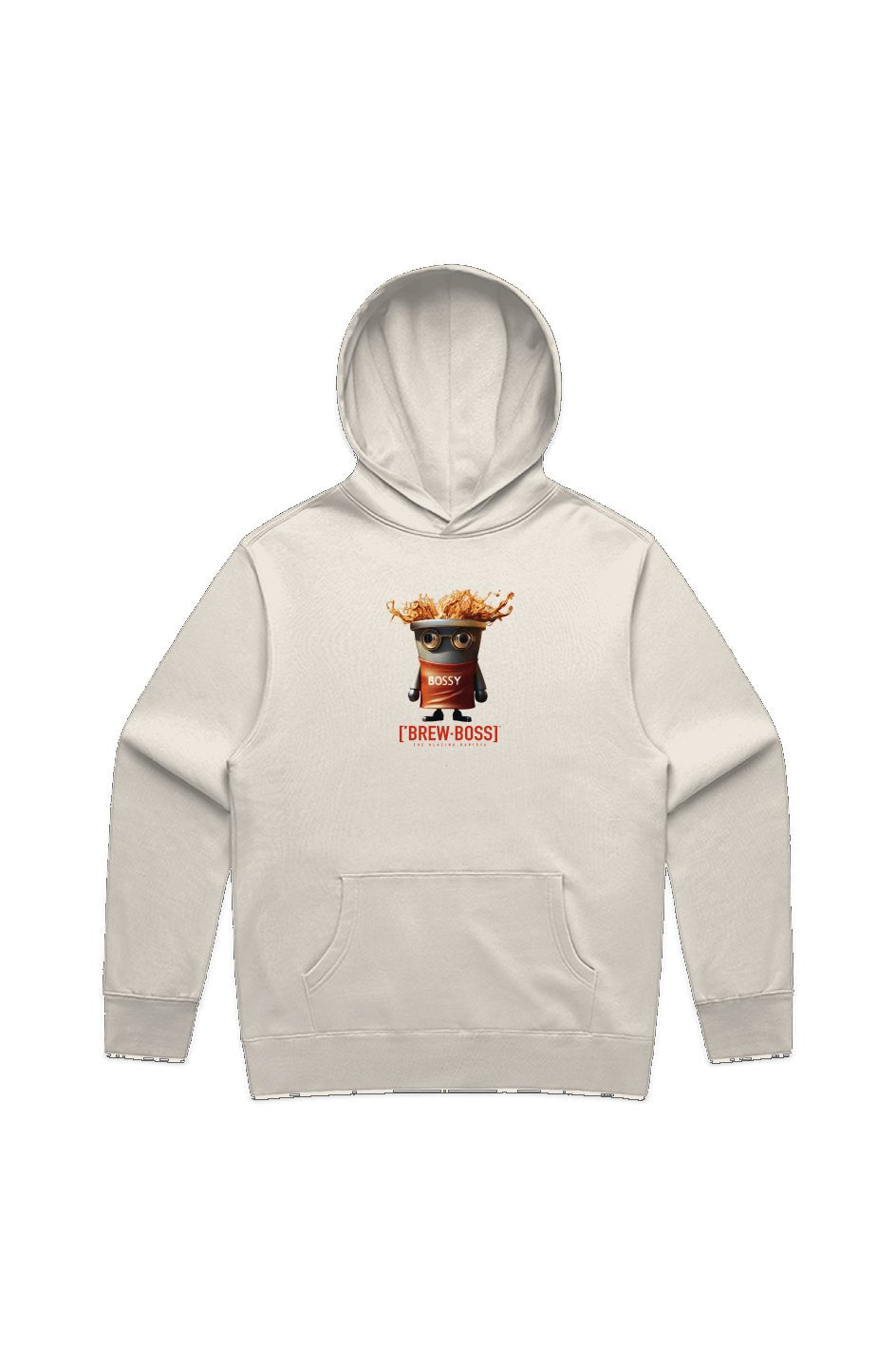 ['BREW·BOSS] OPS HOODIE – ECRU BOSS.01 // LIMITED DROP - ['SIP·PERS]™