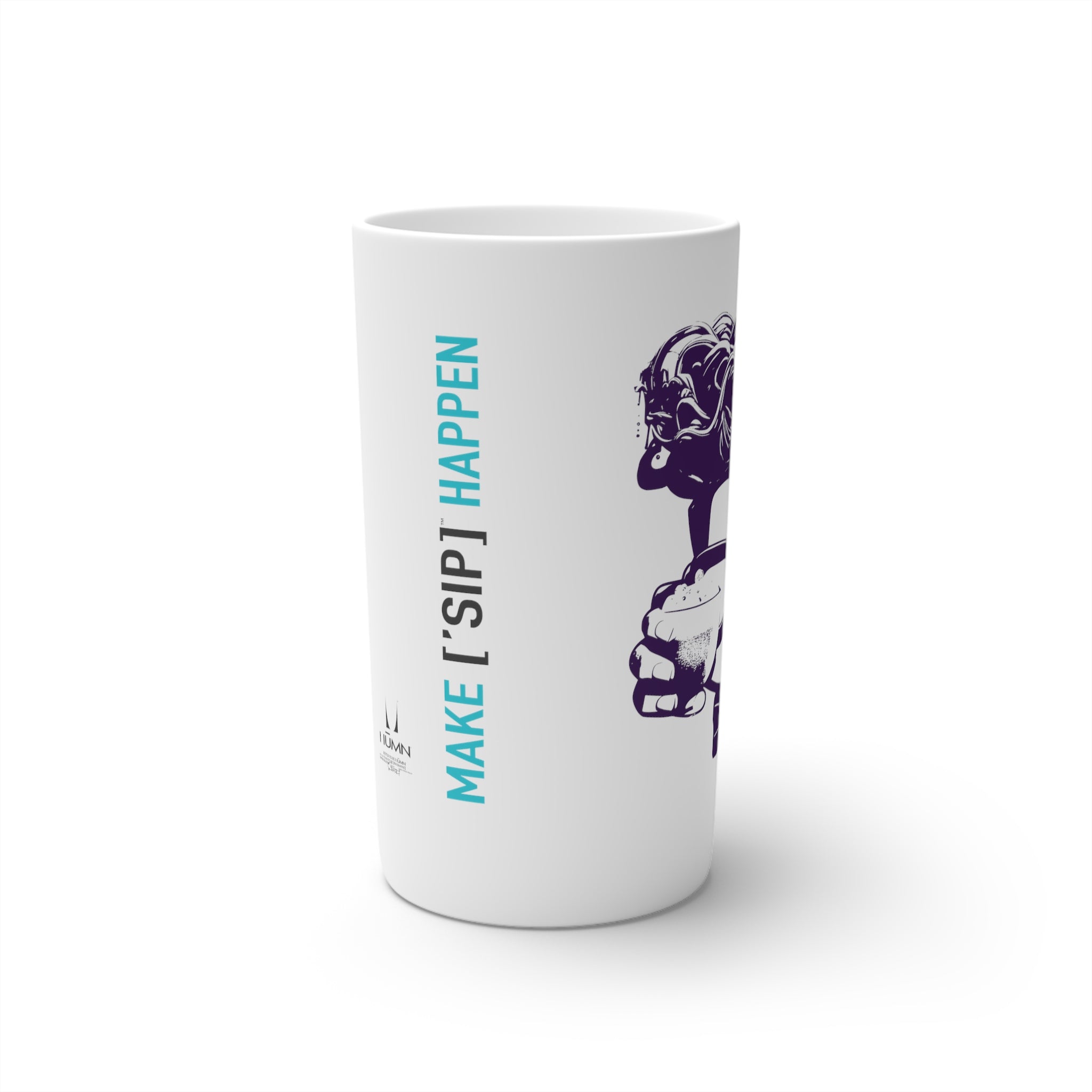 Conical Coffee Mugs (3oz, 8oz, 12oz) PURPLE FACE - ['SIP·PERS]™