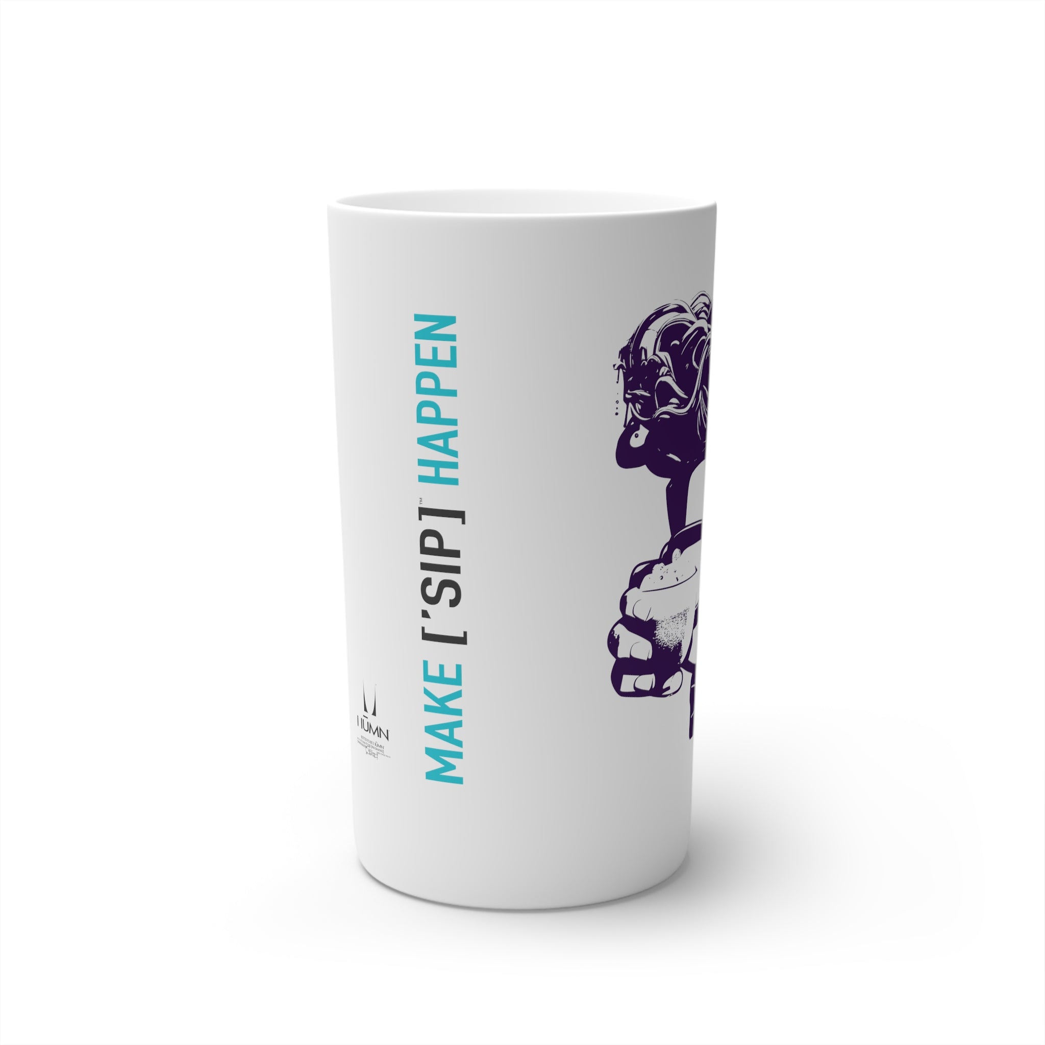 Conical Coffee Mugs (3oz, 8oz, 12oz) PURPLE FACE - ['SIP·PERS]™