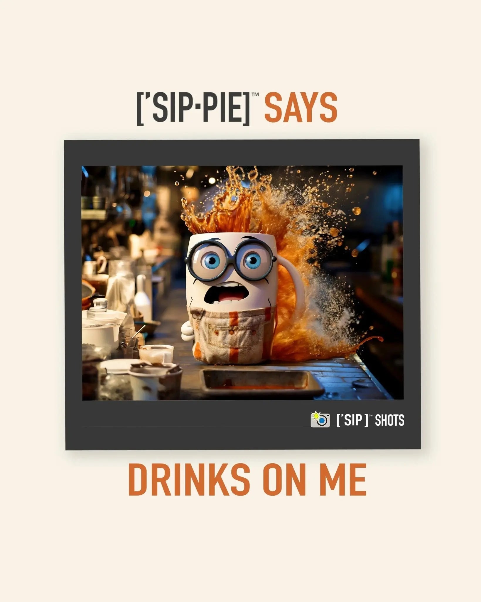 Drinks on Me Unisex T-Shirt - ['SIP·PIE]™ SAYS Design - ['SIP·PERS]™