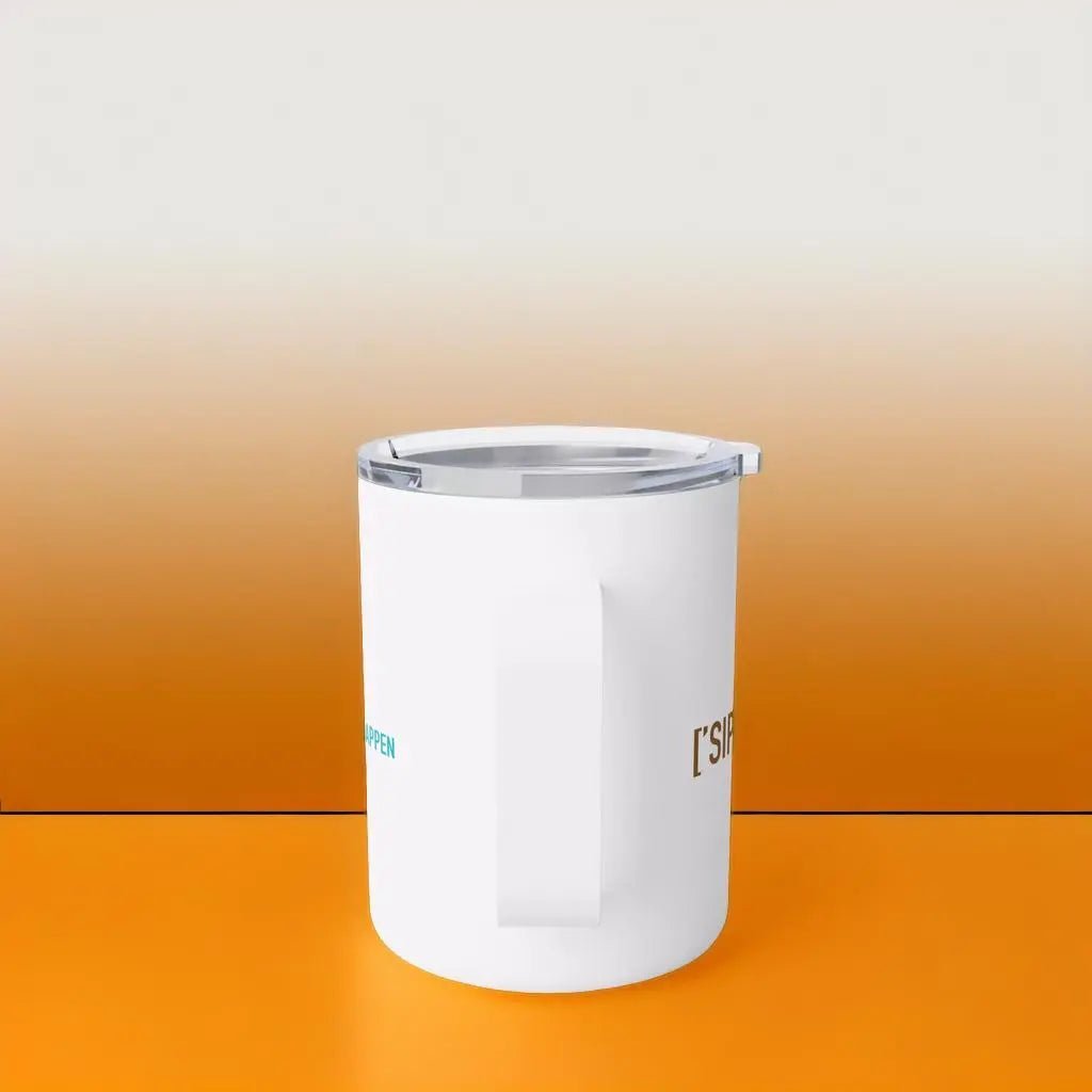 ['FĀCE] CARD™ - Orange Face Card Insulated Mug - ['SIP·PERS]™