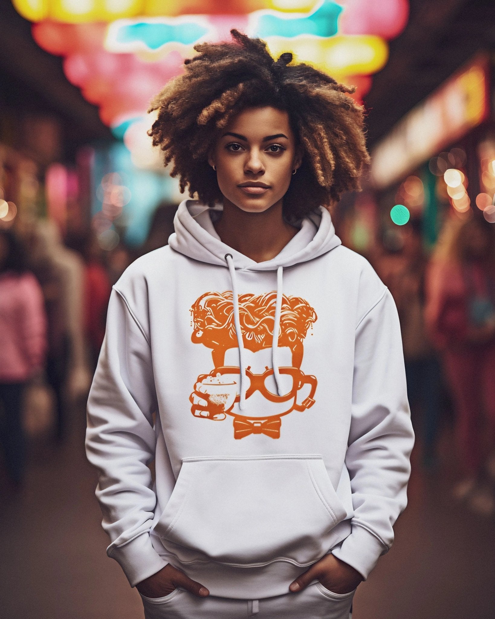 ['FĀCE] CARD™ - Orange - Hoodie - ['SIP·PERS]™