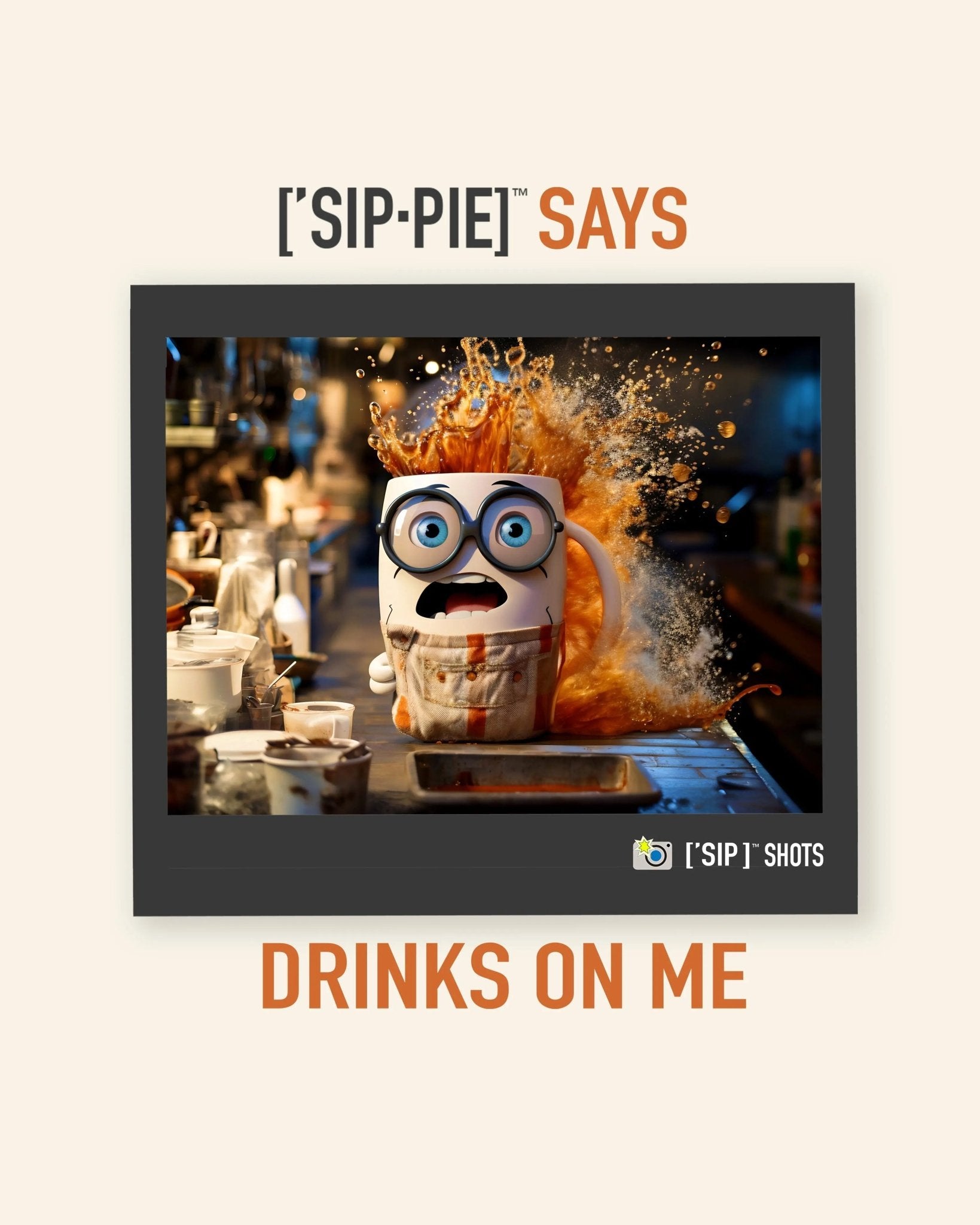 ['SIP·PIE] SAYS™ - Drinks on Me - Hoodie - ['SIP·PERS]™