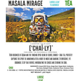 Spiced Chai Tea - ['CHAĪ·LY]'s MASALA CHAI Vibrant Spice Blend, 3oz - ['SIP·PERS]™